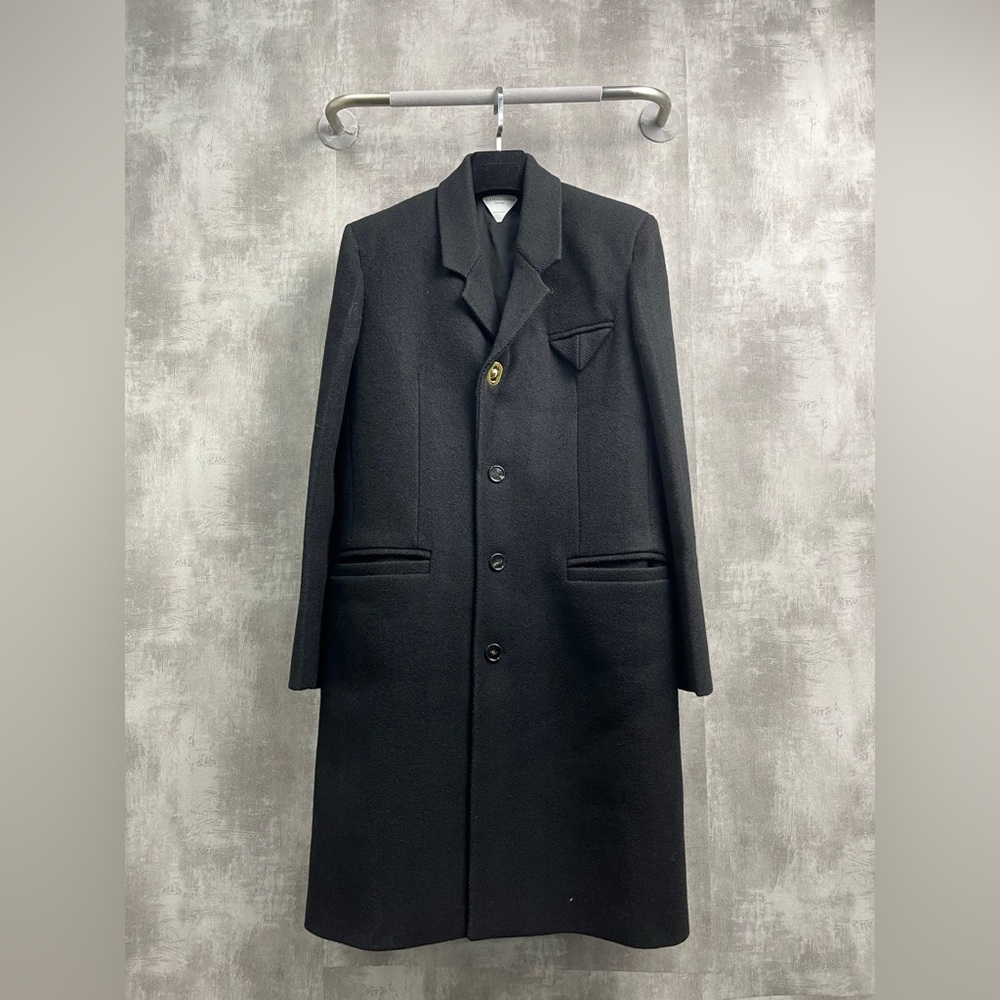 🧨steal Authentic Bottega Veneta Black Trench Coat